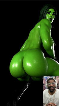 This Futa Cock Milky Breast Ass She-hulk Twerking Animation Is Better Than the Original