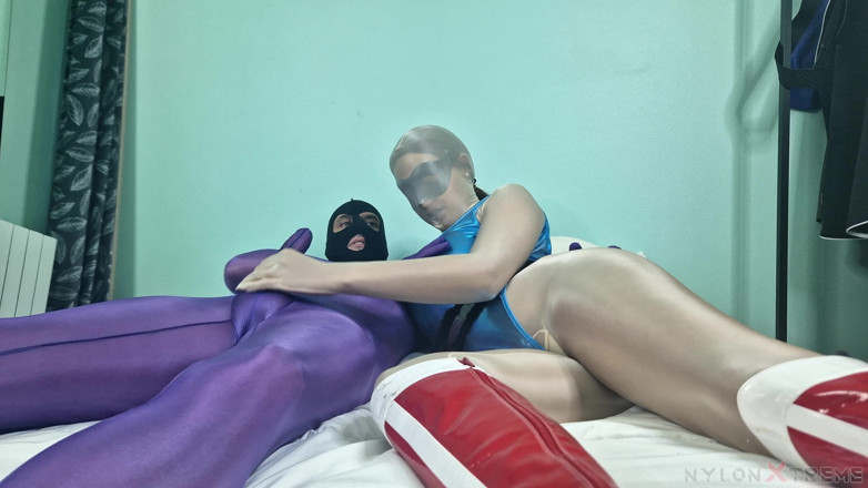 Nylon Xtreme: POV Julia Kate Encasement Full Tan