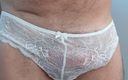 Dragon trainer: Crossdresser in White Bra and Panties Cums for You