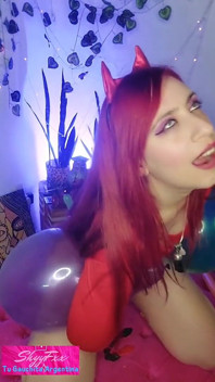 I Have Fun with My Balloons in the Boss's Office!! Part 1