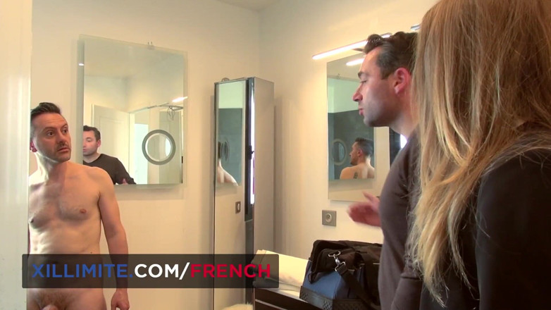 French girls at work: Trio parfait avec 2 ados Français asiatiques et blondes