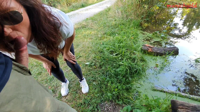 Munichgold: Munichgold's Outdoor Habdjob, Blowjob in the Forest... Have Fun