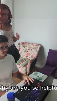 I Interrupt My Stepbrother Whilst He’s Playing on the Computer so He’ll Have Sex with Me