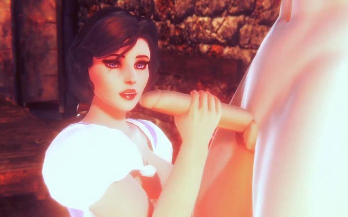 Wraith ward: Belle हाथों से चुदाई और लंड चुसाई देती है । सौंदर्य और जानवर पैरोडी
