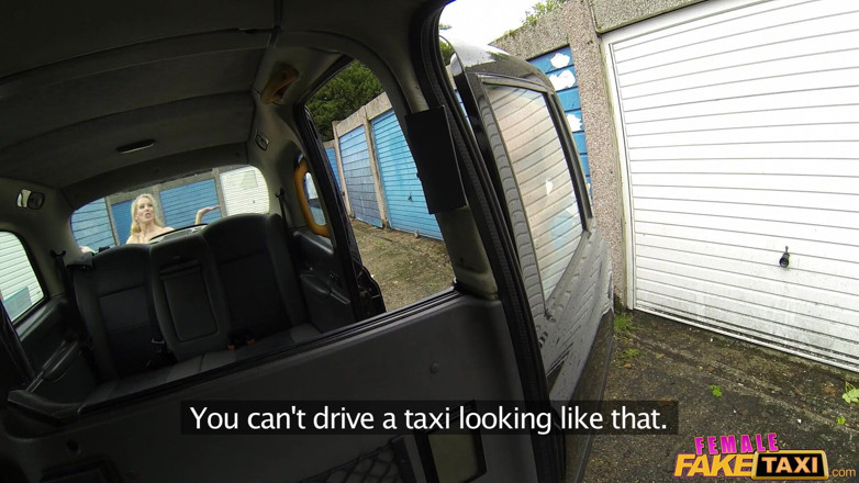 Female Fake Taxi: Female Fake Taxi - Female Fake Taxi Driver Stuffs Her Mouth...