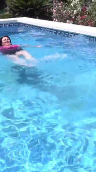 Auntjudys - Busty Redhead MILF Jojo Robinson Goes Skinny Dipping in the Pool