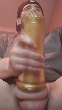 Heiße cumshot-obenansicht