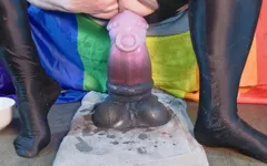 Riding the Fattest Toy in My Arsenal and Stretching Myself Orgasmic