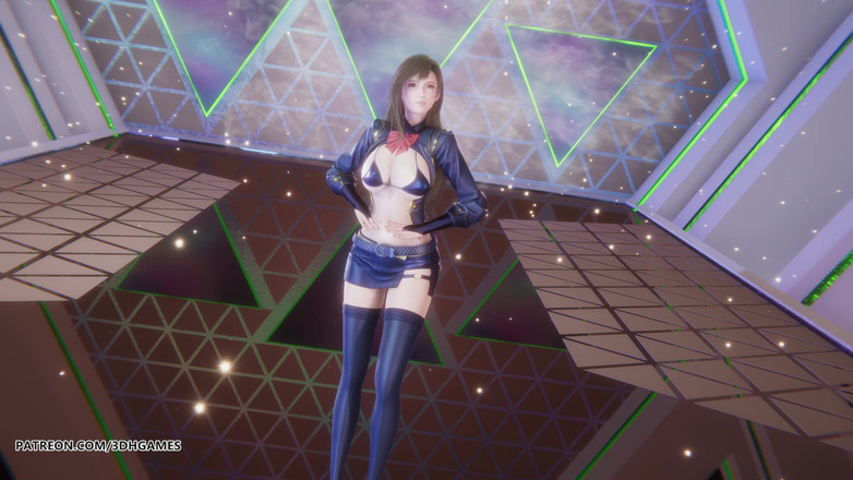 3D-Hentai Games: Chung Ha - algoz de Tifa Lockhart em sexy striptease final...