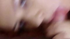 Sexy Round Ass Teen Reverse Cowgirl on Thick Mature Cock and Get Cumshot in Her Mouth Licking Sperm of the Tip of His Cock