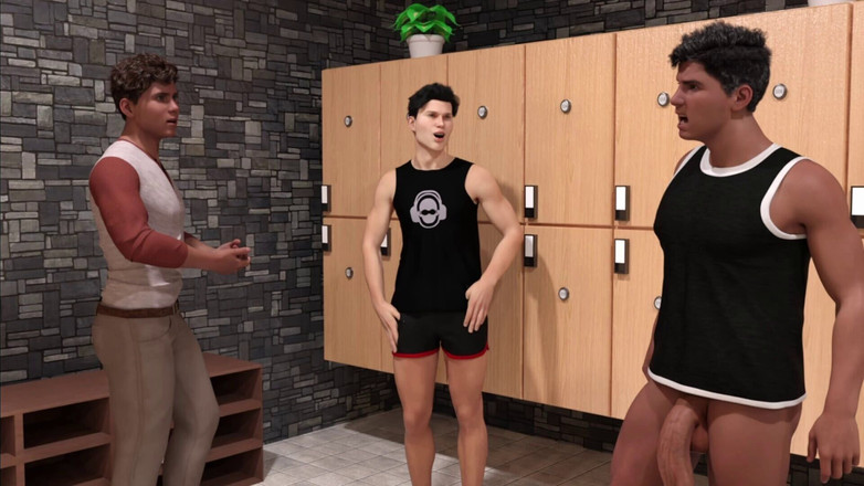 Femboy Maaya: Weido Bradley bär inga underkläder i sportklubben