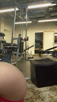 My Wife's Personal Trainer Humping and Grinding His Dick on Her Big Ass at the Gym!