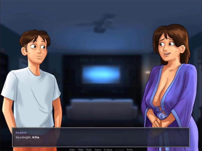 Cartoon Play: Summertime saga teil 98 - stiefmutter stimmt zu, nach dem blowjob mit...