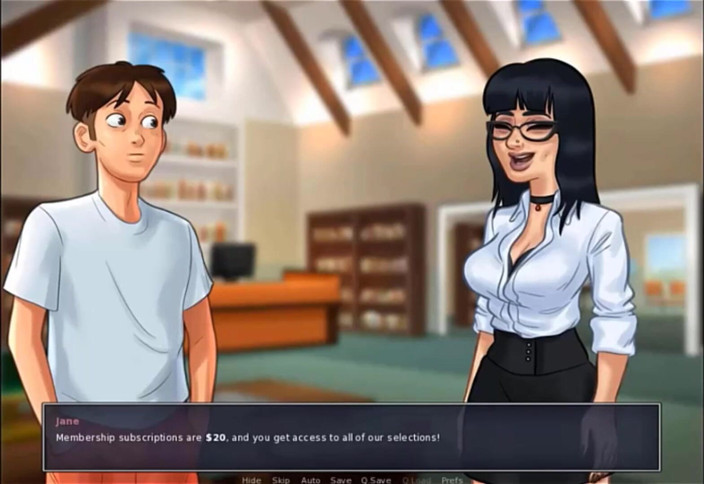 Cartoon Play: Letní sága část 9 - žhavý sex v knihovně