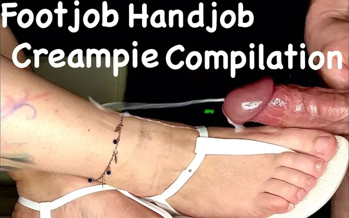 Steveboy: Footjob honění creampie kompilace