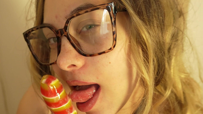AmayaMori: Indian Stepsister Sucks Her Lollipop Ice Cream Like She's Sucking...