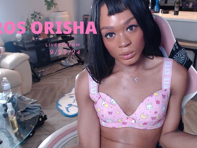 Trans Pornstar Eros Orisha Strokes Herself and Cums (Eros Orisha)