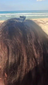 MILF Sucks Cock and Swallows Cum on the Beach POV