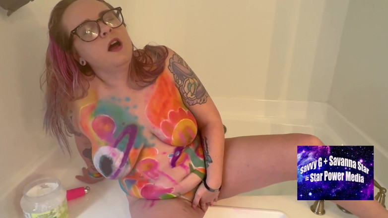 Savanna star: Savanna Star Double Shower Solo: Rave Fantasy Pussy Play &amp; Toe...