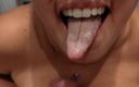 Emma Alex: POV Sloopy Blowjob in Toilet and Cum on Perfect Tits