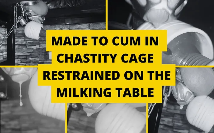 BJQueen and Rod: Made to Cum in Chastity Cage Restrained on the Milking...