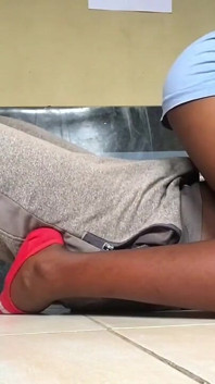 Ebony Teen Riding a Dick