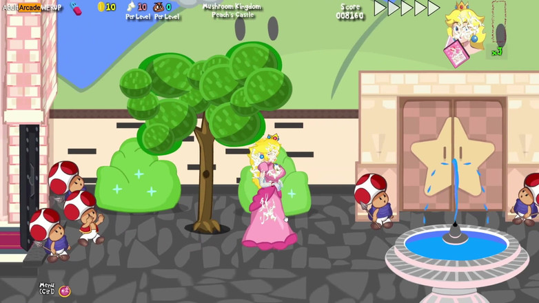 LewdArcade: Mario menghilang! - Permainan bokep parodi super mario [bagian 03] princess peach di-gangbang...