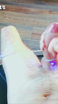 I Jerked off My Big Cock for the New Year, 1 Cum in 2021