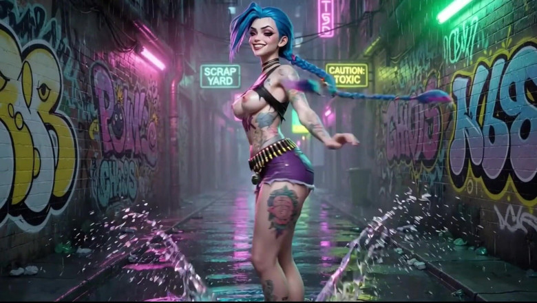 Ianimedia: Jinx Wet Tease Compilation Big Tits and Ahegao Full