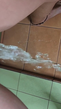 Strong Stream Standing Pee in the Shower