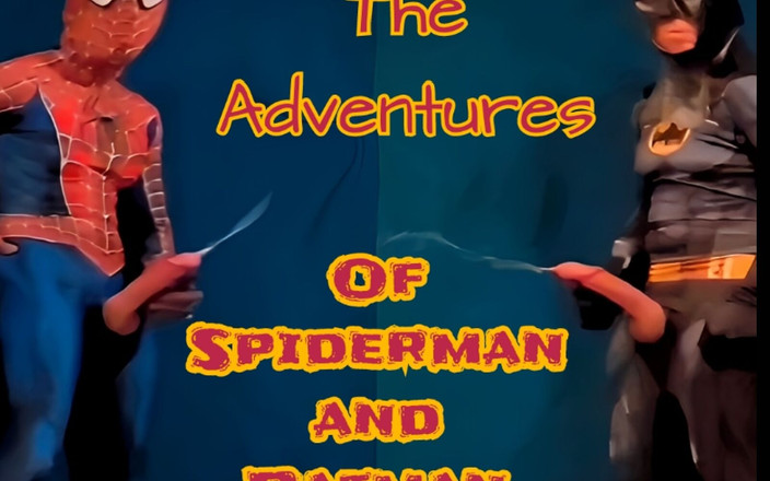 Biggyshots: Freebie для новых подписчиков Бэтмен и Spidermam сталкиваются лицом в битве, чтобы увидеть, у кого большой большой член и большой камшот