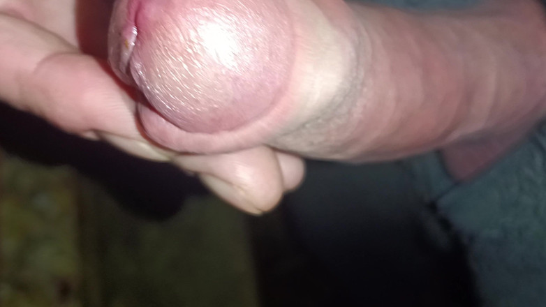 Rockardglans: Night time ao ar livre Onesie Wank, Close up Edging...