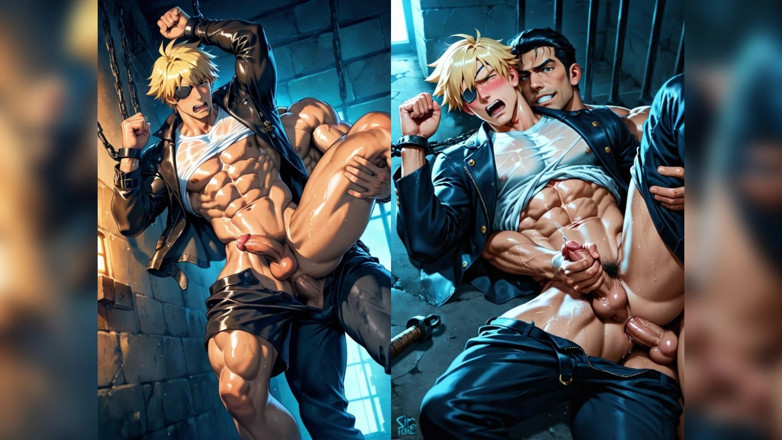 AI gay porn: Hunk đụ đít xuất tinh