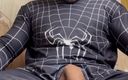 BoyGym: Spiderman Huge Cum! Fat Cock