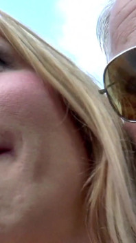 Blonde big ass tattooed chick loves hard doggy fuck