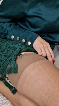 Fetish Secretary in Green - Part 1 in 4K