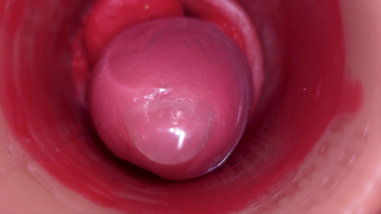 Creme sperm: Dans une camgirl, col de l’utérus, caméra en POV dans...