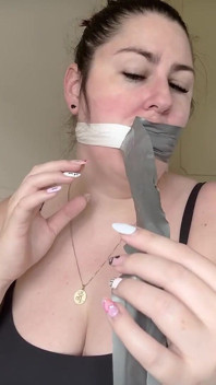Lacey - Self Gag Fun and Orgasms After Gym Part 2