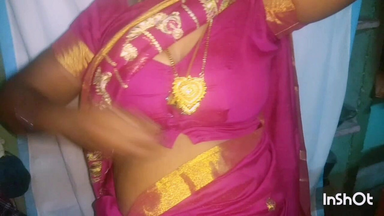Desi Sathiya: Culo grosso Tamil Saree casalinga grandi tette scopa in villaggio