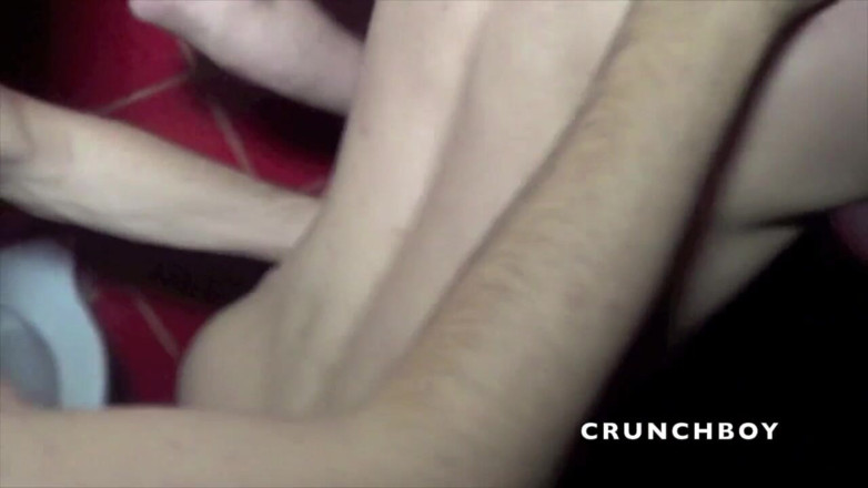 Crunch Boy: Sexy French twinks fuck in the toilets
