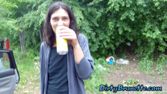 Dirty Brunette: Vyzvednutí této brunetky na šukání později