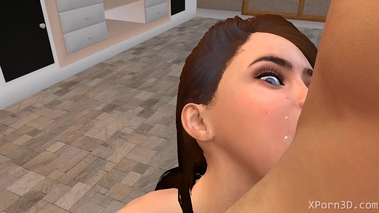 The Scenes: 3D Porn Anime Hentai Blowjob Deepthroat Facefuck Eva and Handjob