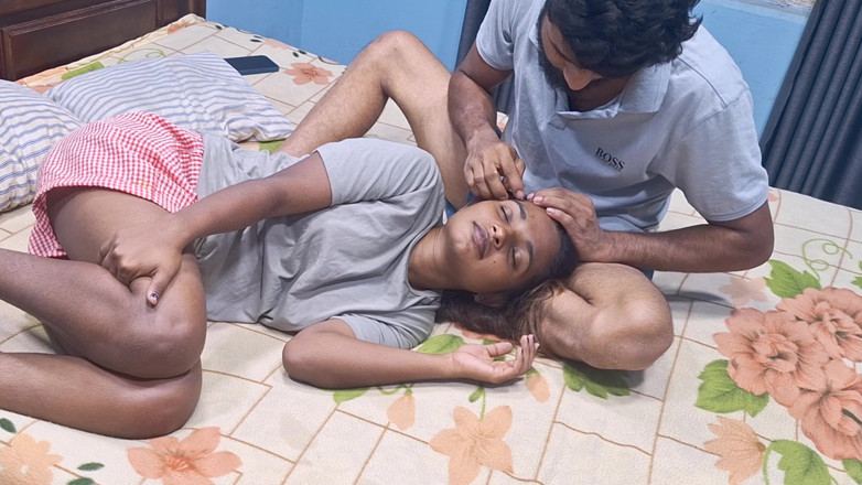 Shashi X: Adik tiri India sebenar membantu abang tiri memancut dengan cepat...