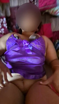 Big Juicy Tits Mallu Stepaunty Sreejaa in Sexy Purple Lingerie POV Pussy Fuccking