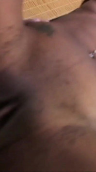 Ebony skinned Kathy Love fucks black cock enjoying cum