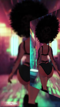 Thick Ass Ebony Babe with a Phat Butt