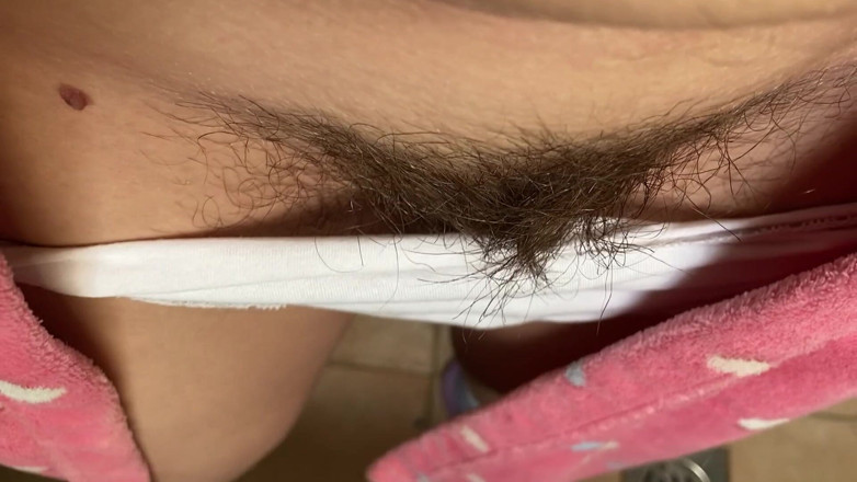 Cuteblonde666: กางเกงในสีขาวสกปรกจากหีขนดกของฉัน