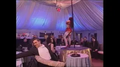 Sweet Young Brunette in Sexy Stockings Dance for Bad People Who Want to Fuck Her