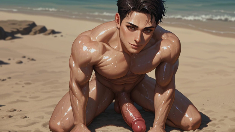 Erotic Man: Ai Beach Cocks. Video pendek