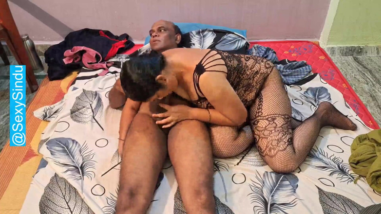 Sexy sindu: セクシーでかわいいインド人妻のストッキング姿のセックス